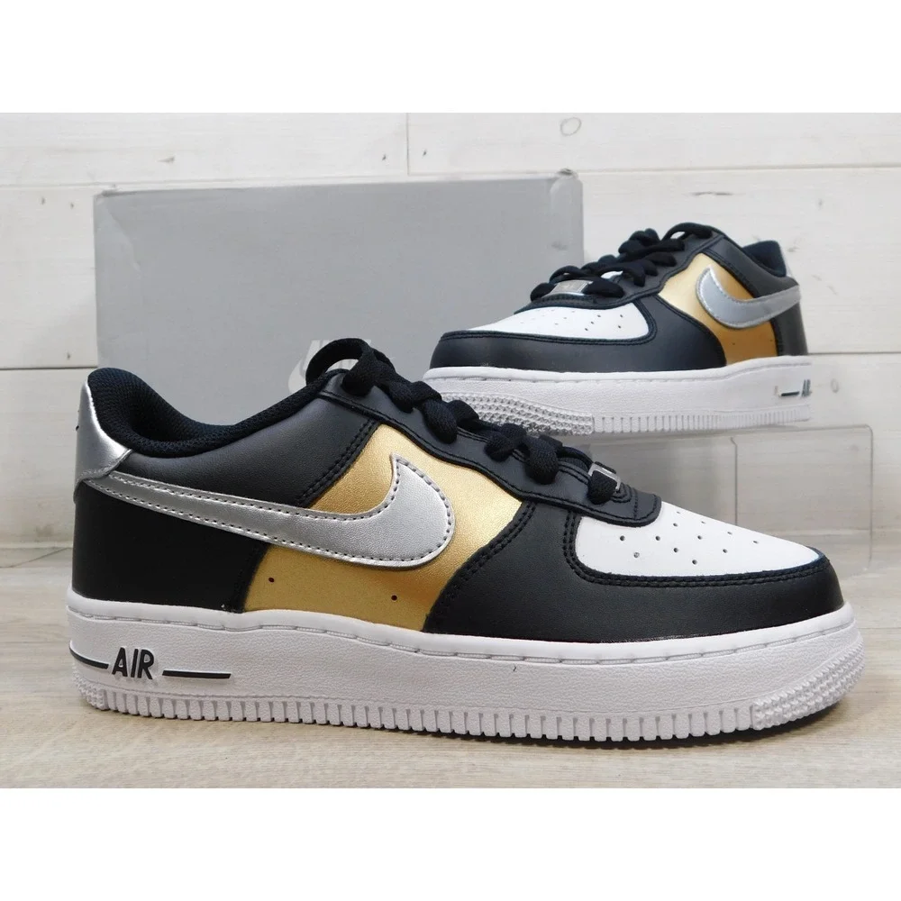 Nike Air Force 1 Low Leather Sneakers Youth 5Y Womens 6.5 Shoes HV0937-010 AF1